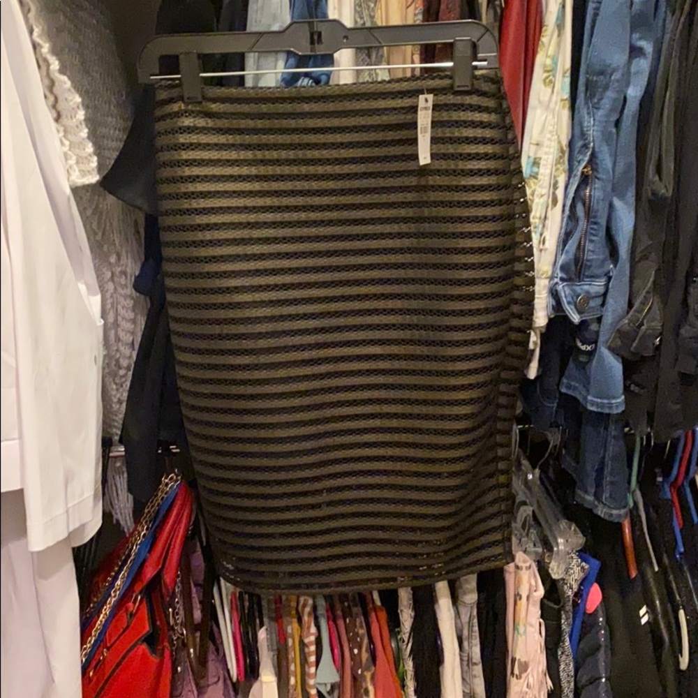 Black pencil skirt